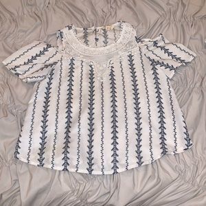 Cute cold-shoulder top